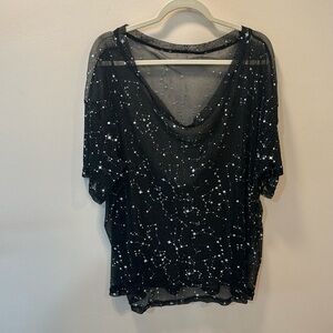 Sheer star top